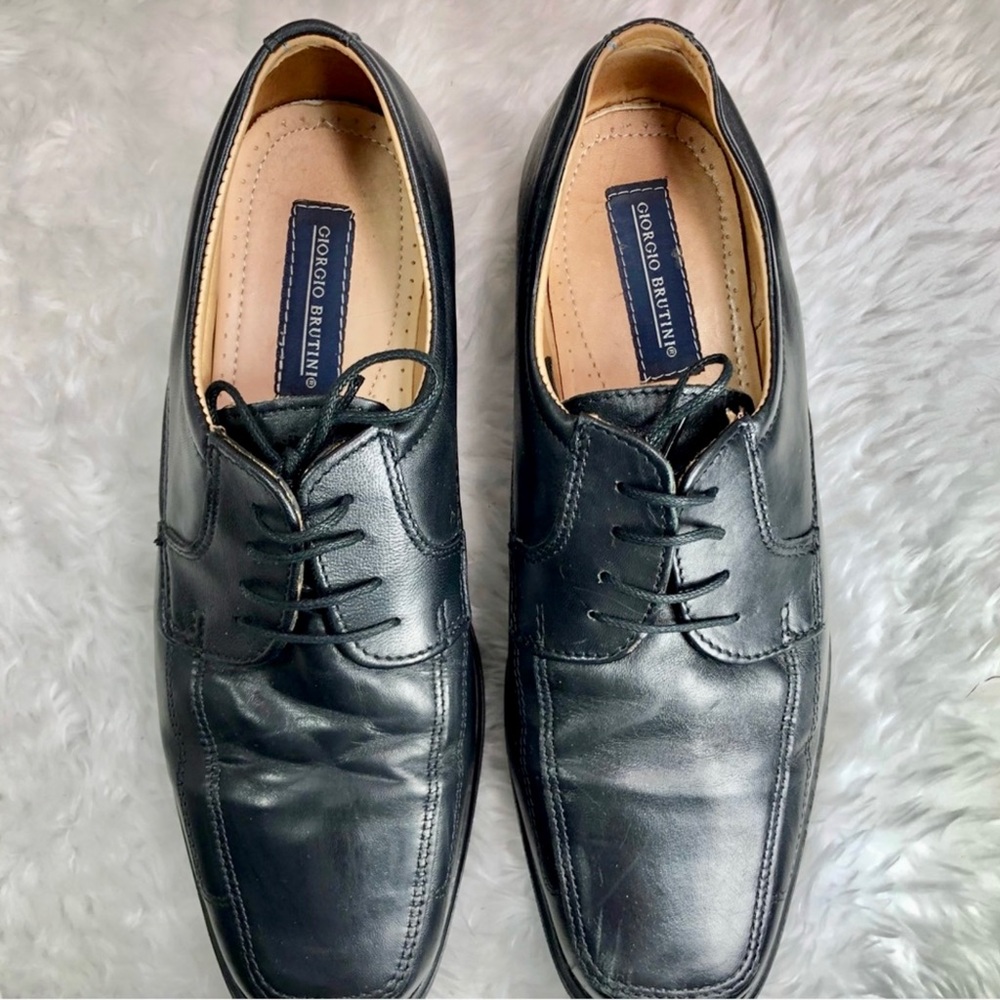 GIORGIO BRUTINI MENS MARK BLACK DRESS SHOE 10.5 - Picture 3 of 10